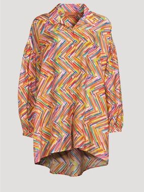 Missoni Multicolor Chevron-Stripe Button-Down Shirt